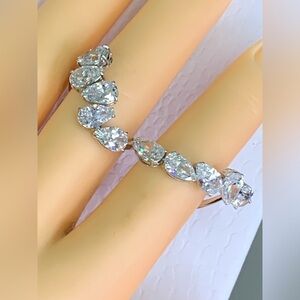 Swarovski Millenia Cocktail Ring Set, White, Rhodium Plated